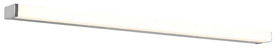 LED лампа за стена в лъскаво-сребрист цвят (дължина 120 см) Fabio - Trio