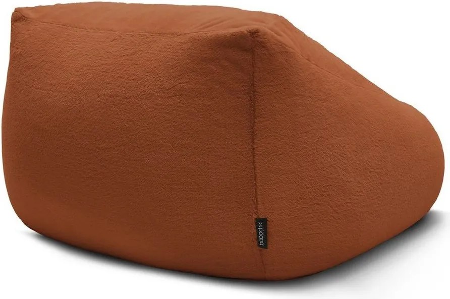 Оранжев пуф от изкуствен косъм Lilibet – Bobochic Paris