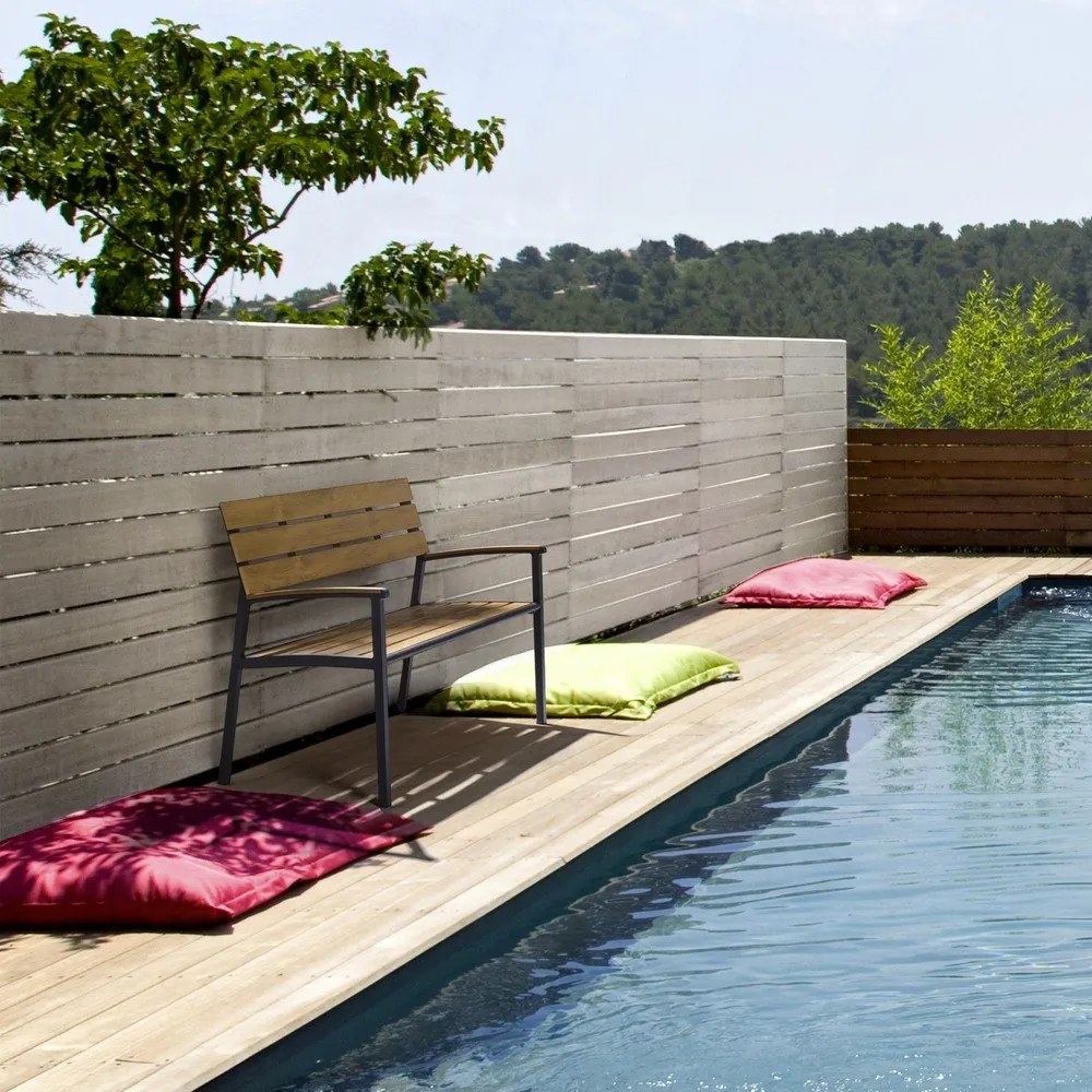 Градинска пейка метална в естествен цвят Isak – Bizzotto