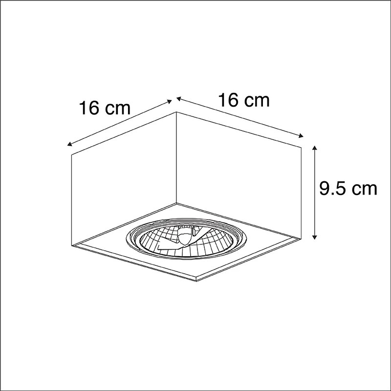 Дизайнерски повърхностно монтиран спот черен регулируем - Kaya