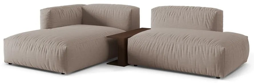 Бежов модулен ъглов диван (ляв ъгъл) Martina – Micadoni Home