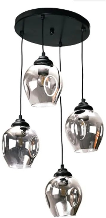 Плафон InLight 4474-4 Полилей-Black