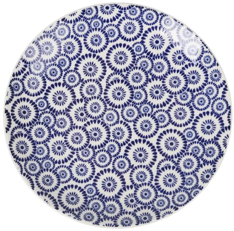 Сет японска десертна чиния LA MEDITERRANEA Kait, 20 cm, Порцелан, 6бр