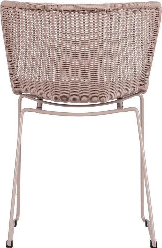 Бежови градински столове в комплект 2 бр. от изкуствен ратан Wings – WOOOD