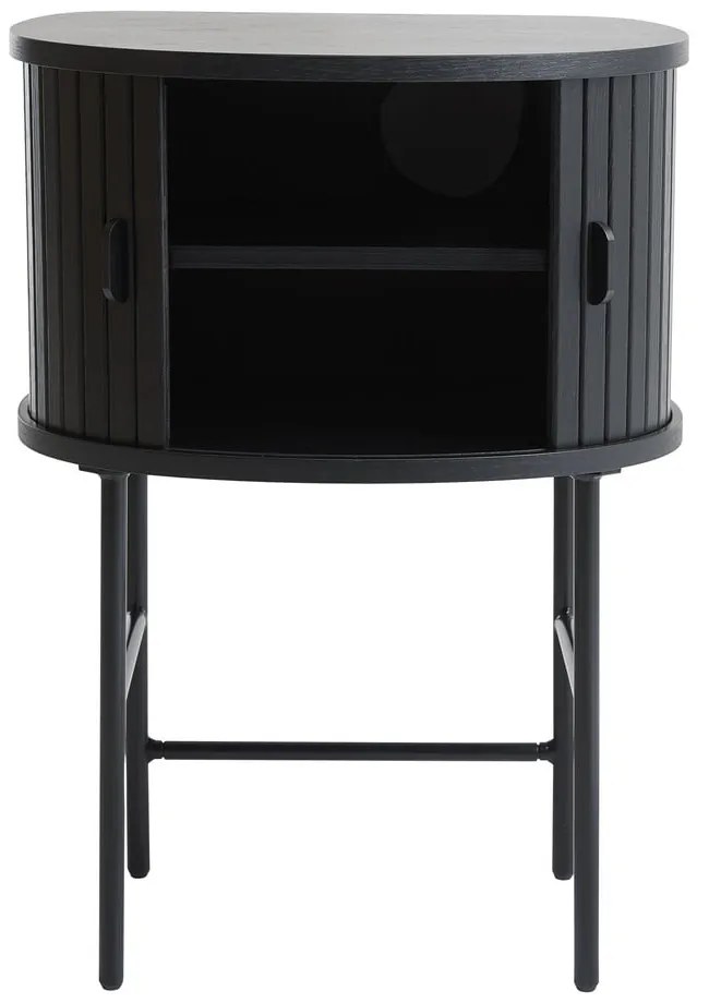 Черно нощно шкафче Nola – Unique Furniture