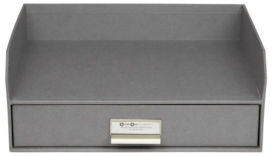 Картонен органайзер за докумнети с чекмедже Walter – Bigso Box of Sweden