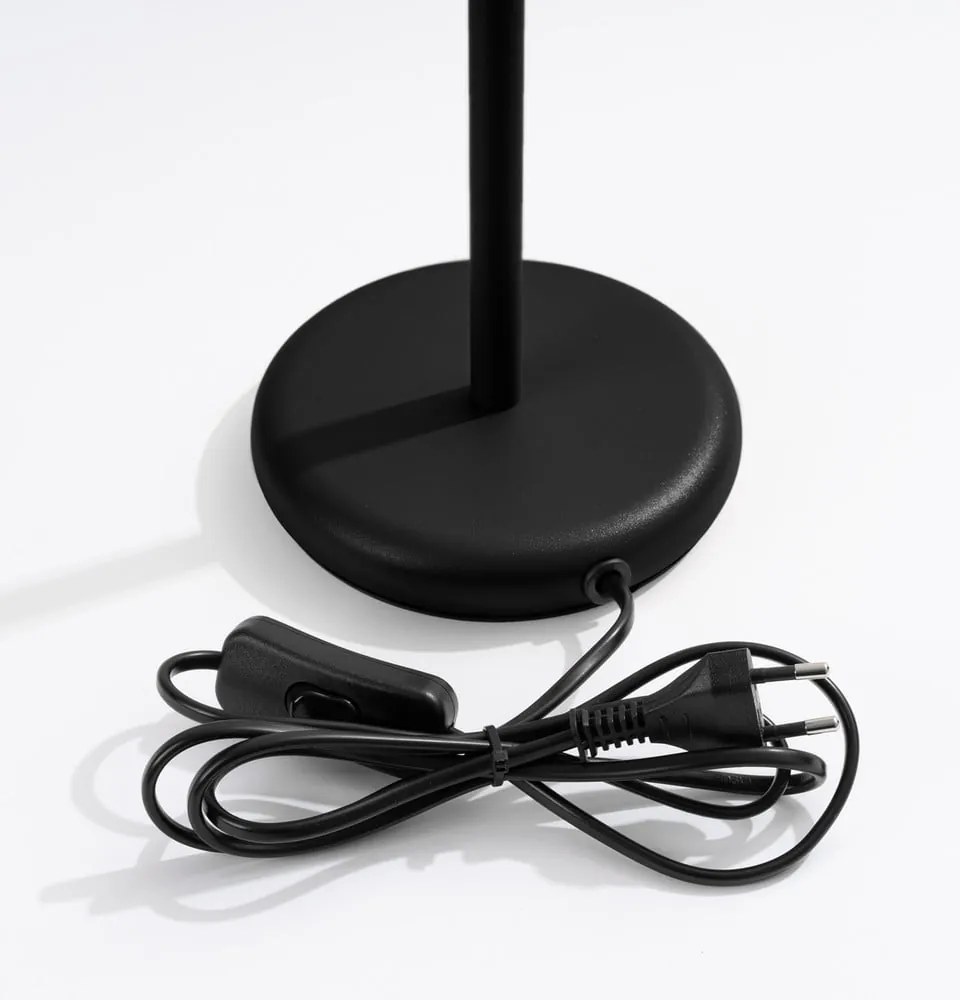 Черна настолна лампа (височина 43 cm) Gleam – Sollux