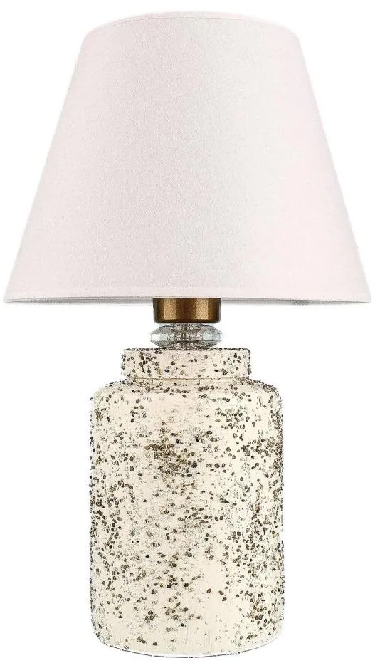 Настолна лампа RAMZES 1xE27/40W/230V бяла/бежова