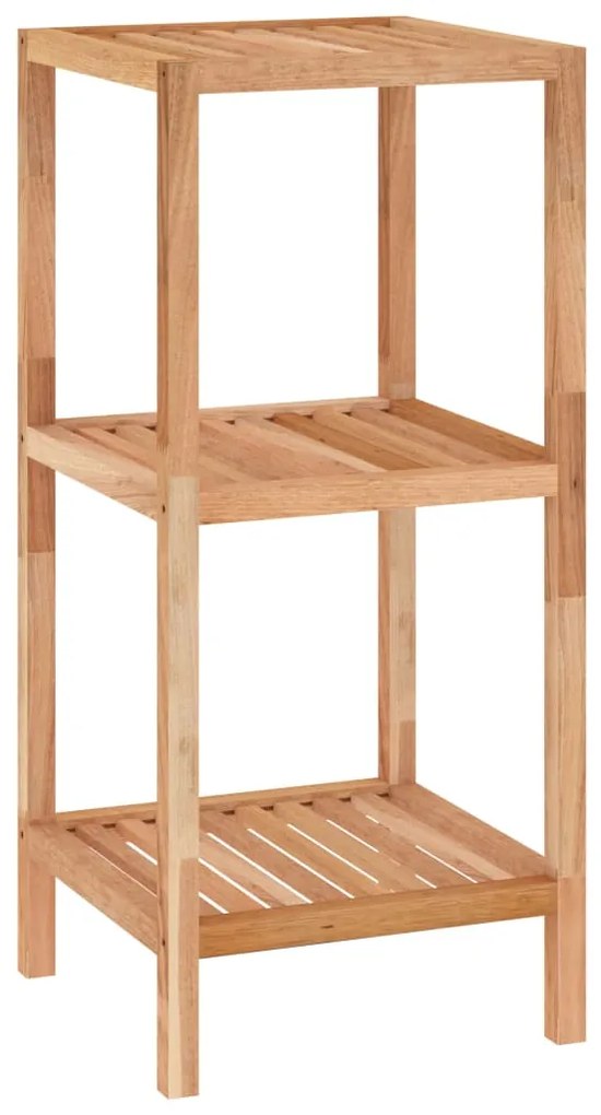 350365 vidaXL Етажерка за баня, 36x36x79 см, орехово дърво масив