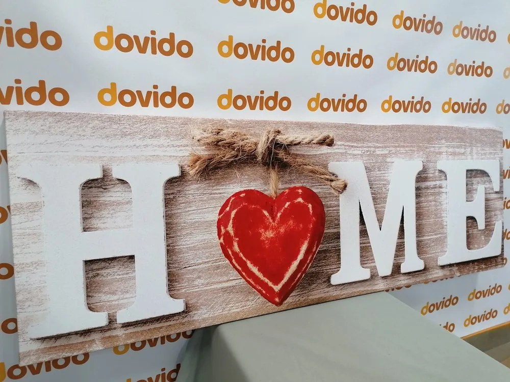 Картина на платно – С надпис Home