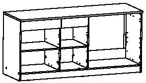 Подов шкаф Becky 3D2D1N