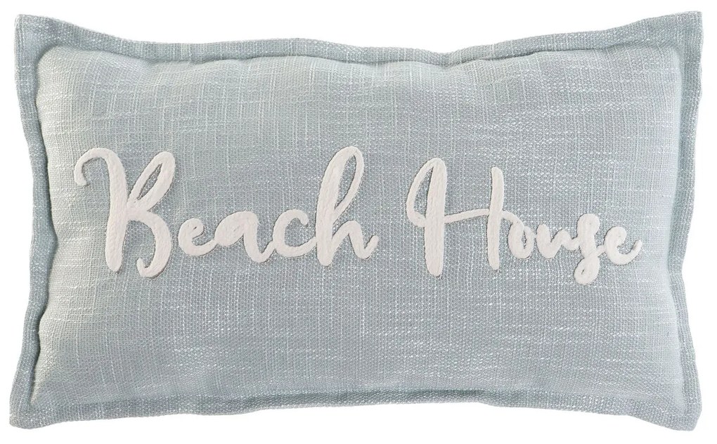 Възглавница Home ESPRIT Beach Бял Небесно синьо Средиземноморско 60 x 10 x 35 cm