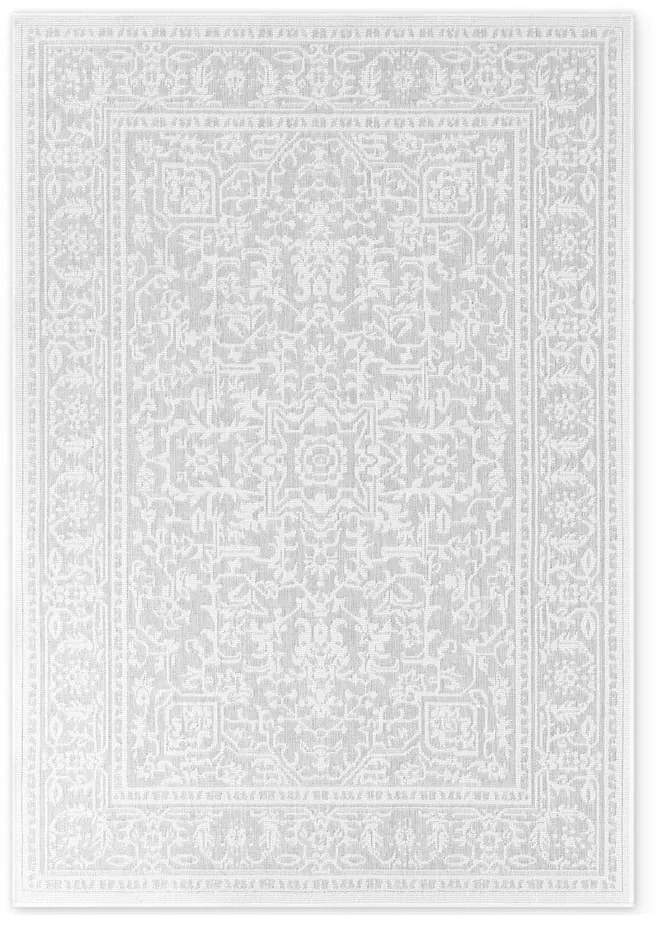 Килим за открито и закрито в цвят слонова кост и сиво 200x290 cm Duet Kona – NORTHRUGS