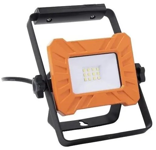 LED прожектор LED/10W/230V, 6500K, IP65, оранжев/черен