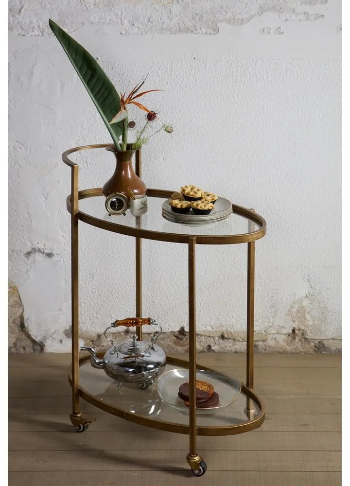 Маса за сервиране на колелца 35x67 cm Push – WOOOD