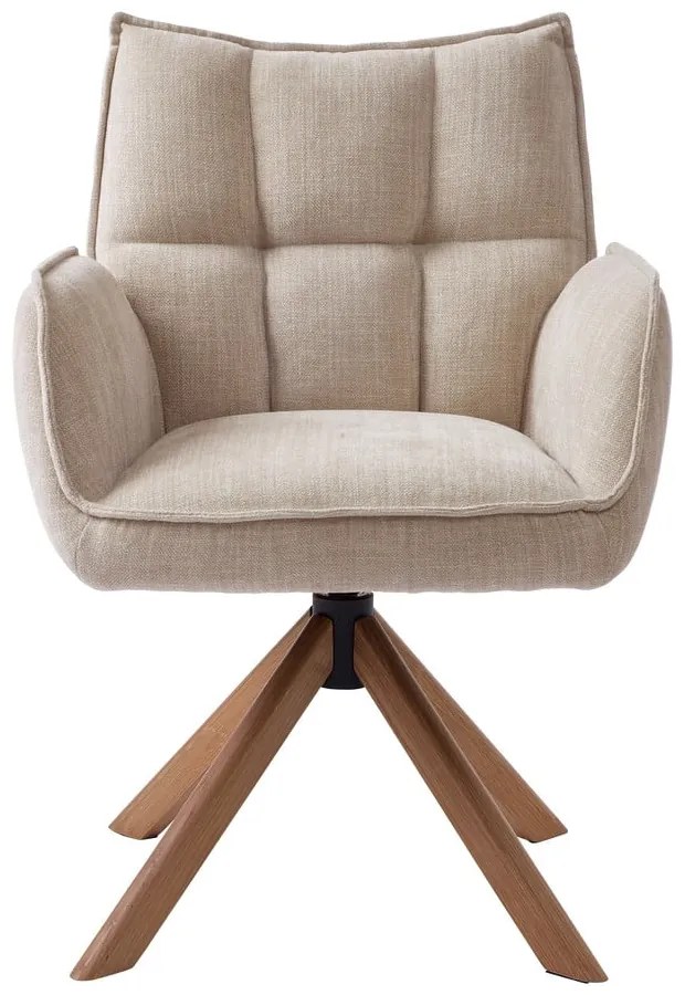 Кремави тапицирани трапезни столове в комплект 2 бр. Marilla – Unique Furniture