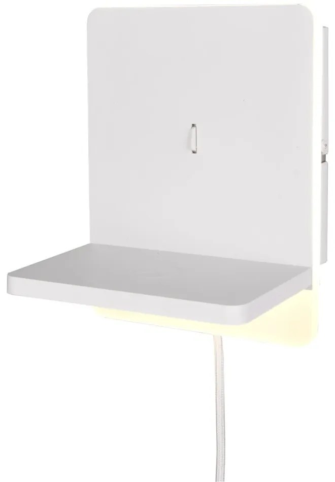 Бяла LED затъмняваща се стенна лампа Fairfield – Trio