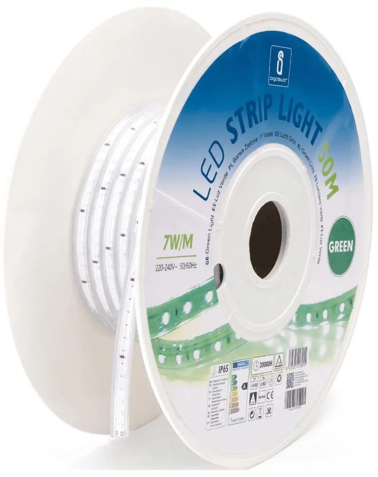 Aigostar - LED лента LED/350W/230V 50m зелена IP65