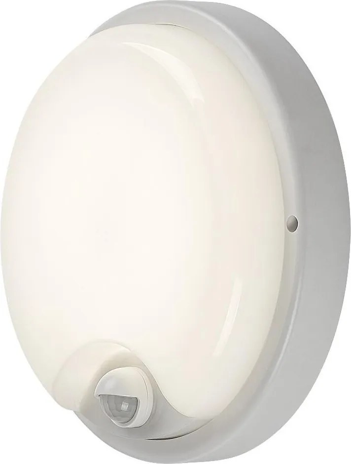 Rabalux 77214 - LED външно осветително тяло за стена с сензор LONATO LED/18W/230V IP65 бяло