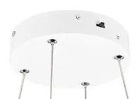 Бяло LED затъмняващо се висящо осветително тяло Darvin – Trio