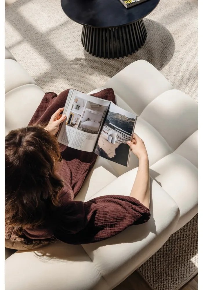 Кафяво-сив кадифен ъглов диван (десен ъгъл) Cube – Bonami Selection