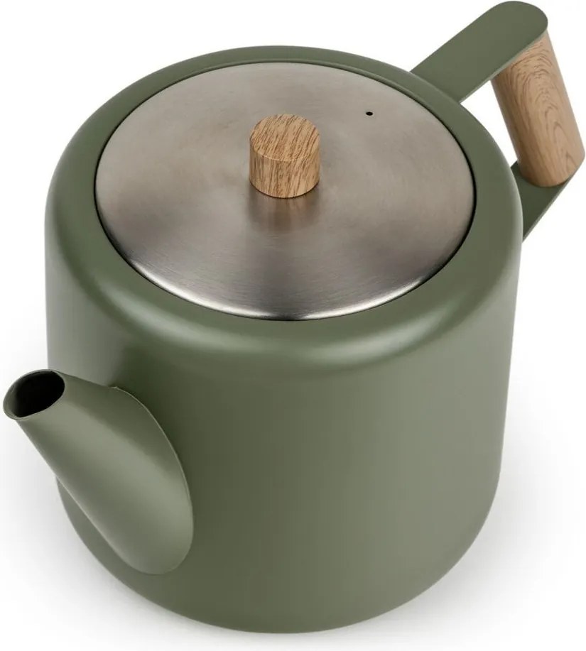 Зелен чайник от неръждаема стомана 1,1 l Duet Boston – Bredemeijer