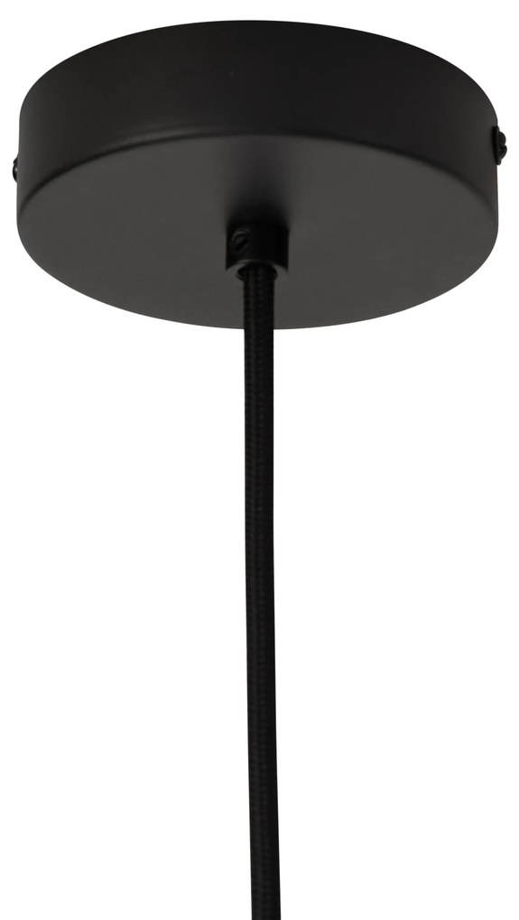 Японди висящ лампа черен с бамбук - Kea