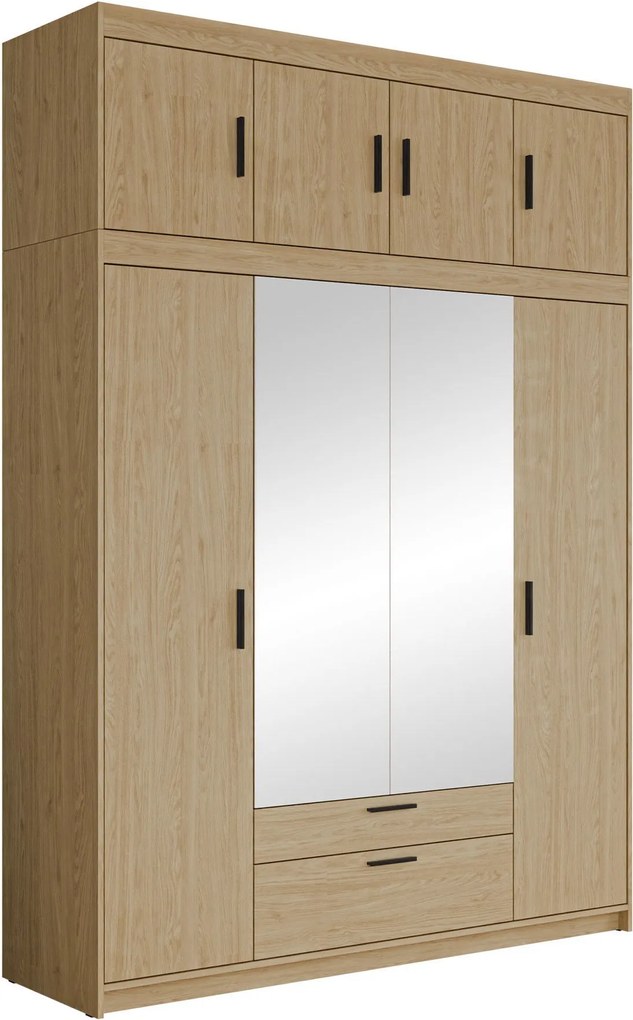 Гардероб четири врати Elena 4DM Plus-Сонома