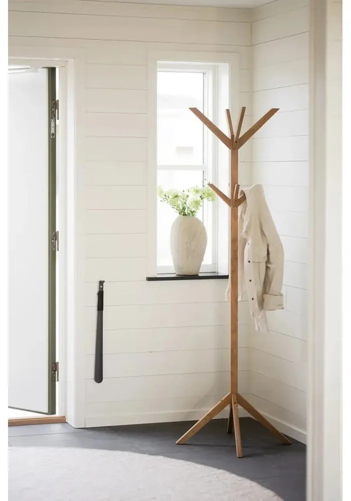 Бяла стойка за връхни дрехи от масивна бреза Confetti – Rowico