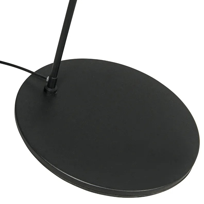 Интелигентна модерна аркова подова лампа черна с WiFi G95 - Vinossa