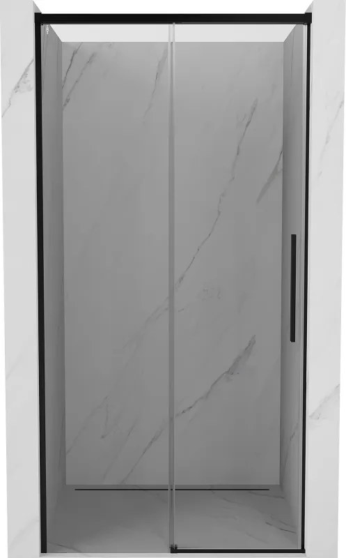 Mexen Rox плъзгащи се душ врати 105 см, прозрачни, черни - 8C2-105-000-70-00