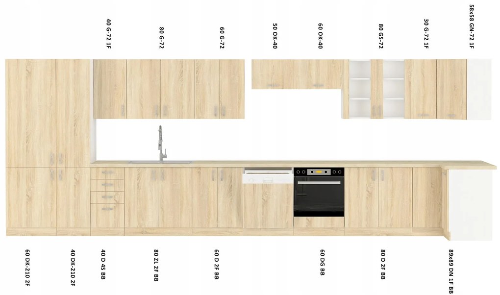 Състав на кухня Selena