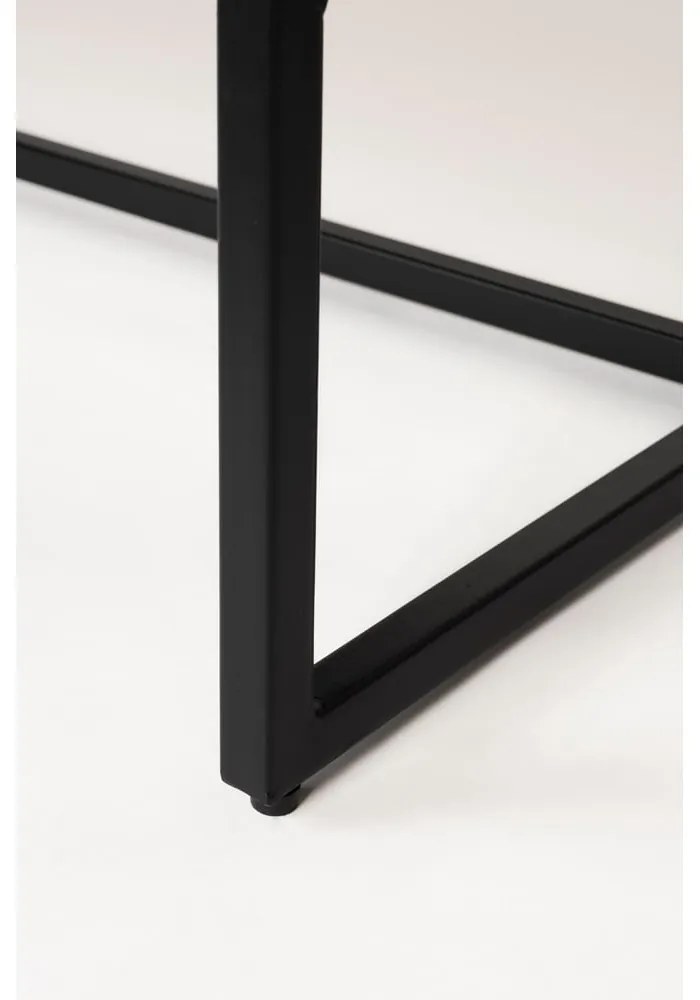 Кафяв нисък скрин от масивно тиково дърво 135x82 cm Webster – White Label