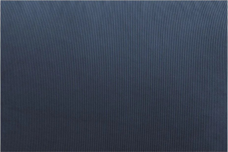 Тъмносин пуф от рипсено кадифе Lilibet – Bobochic Paris