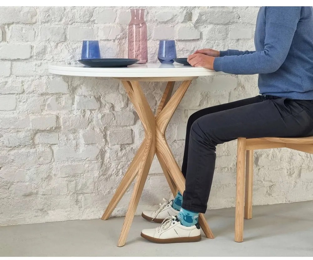 Кръгла сгъваема трапезна маса 45x90 cm Jubi – Ragaba