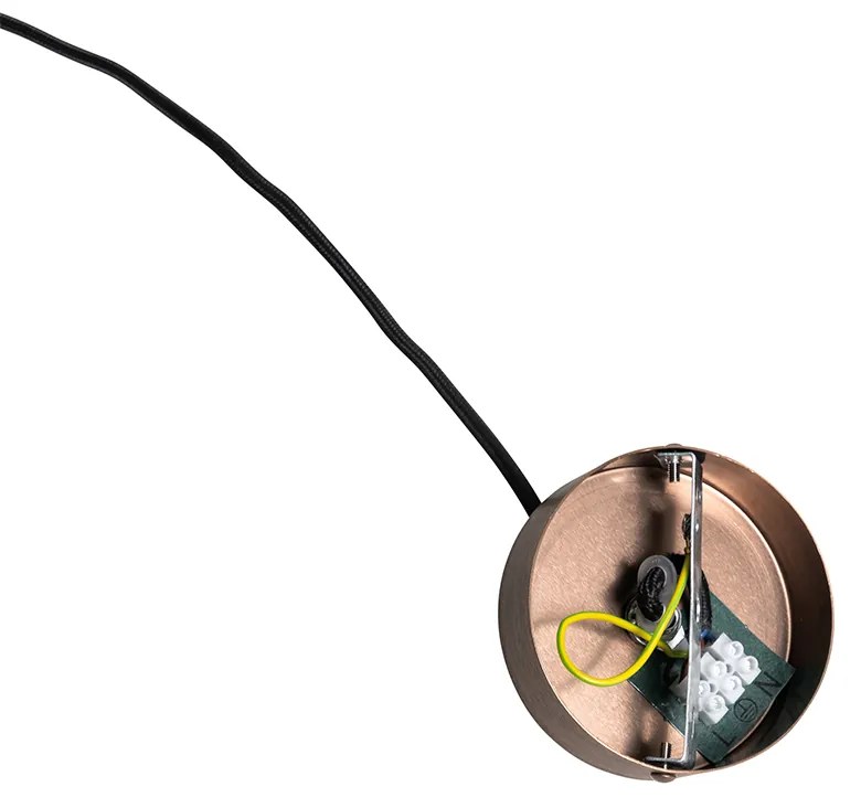 Дизайнерска висяща лампа тъмен бронз GU10 50mm - Tubo