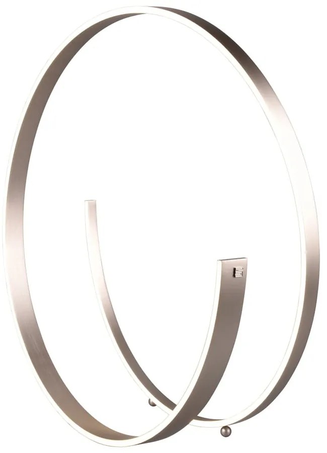 Сива LED подова лампа с гласово управление/ управление чрез мобилно приложение с метален абажур (височина 75 cm) Cinardi – CINQUE