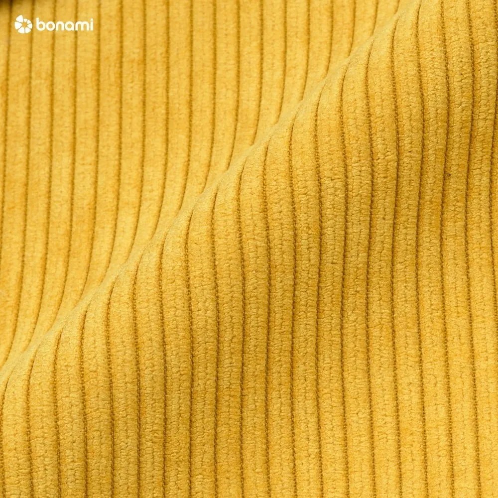 Жълт разтегателен диван от велур 244 см Base – Karup Design