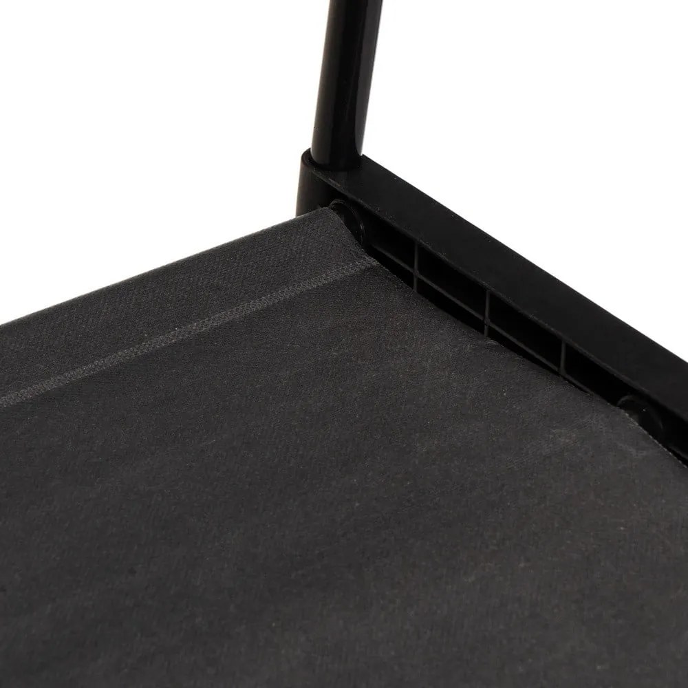 Черна метална стойка за дрехи на колелца 84x43x156 cm – Casa Selección