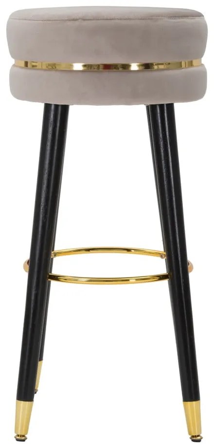 Светлосив тапициран бар стол (височина на седалката 74 cm) Paris – Mauro Ferretti