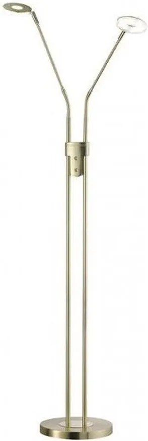 Подова лампа F&amp;H Dent осветително тяло с две светлини-Бронз