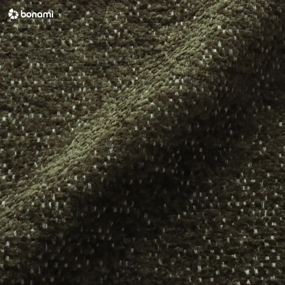 Зелен шенилов сгъваем/с място за съхранение ъглов диван (десен ъгъл/L форма) Everest – Bobochic Paris