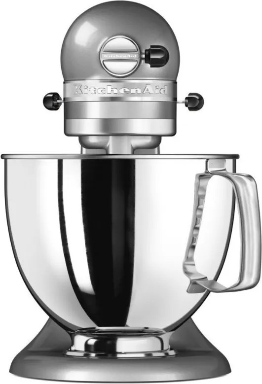 Планетарен миксер KitchenAid Artisan Elegance 5KSM125ECU Contour silver, 300W, 4.8 л, Direct drive, 10 скорости, Сив металик