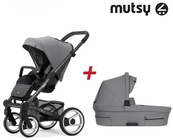Бебешка количка 2в1 NIO Dark Grey MUTSY - Inspire Light Shade