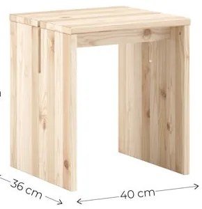 Стол от масивен бор в естествен цвят Join-In – Karup Design