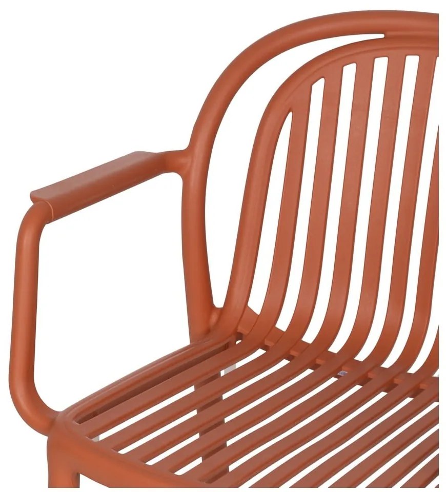 Теракотен пластмасов трапезен стол Alia – Ixia