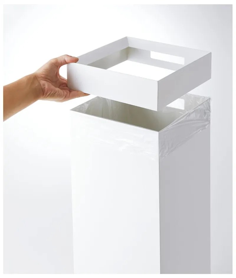 Бял метален контейнер за отпадъци 27 L Tall - YAMAZAKI