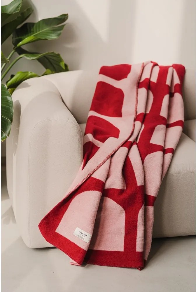 Червено/розово одеяло 150x200 cm Gilli – noo.ma