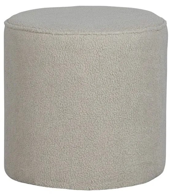 Бежов пуф, ø 46 cm Sara - WOOOD