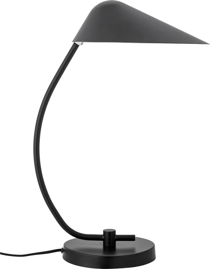 Черна настолна лампа с метален абажур (височина 50 cm) Nisella – Bloomingville